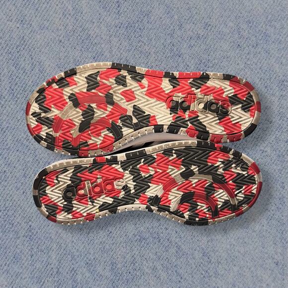 Adidas Hoops 2.0 Mid Men’s Black, White & Red Camo Sneakers - Size 7 - Picture 5 of 6